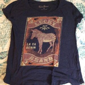Dark blue Lucky Brand T-shirt